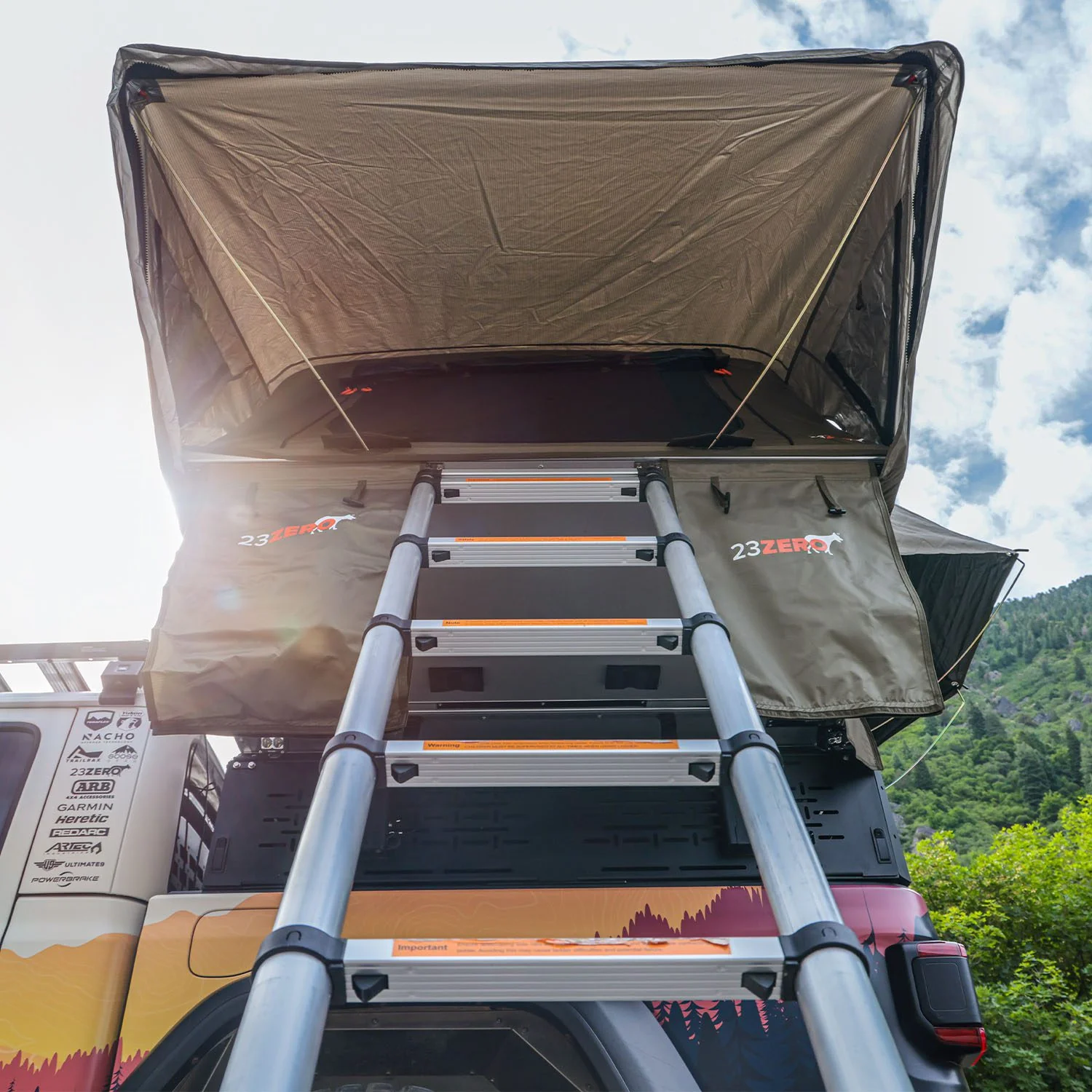 23ZERO Armadillo A3 Hard Shell Rooftop Tent - Image 17