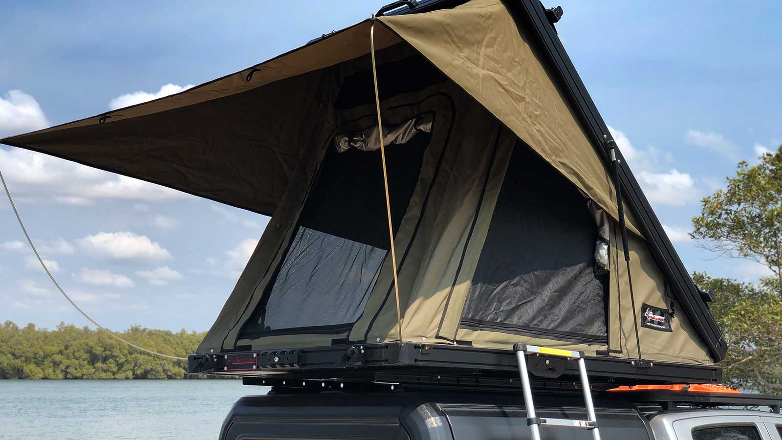 The Bush Company AX27 Clamshell Roof Top Tent - Image 4