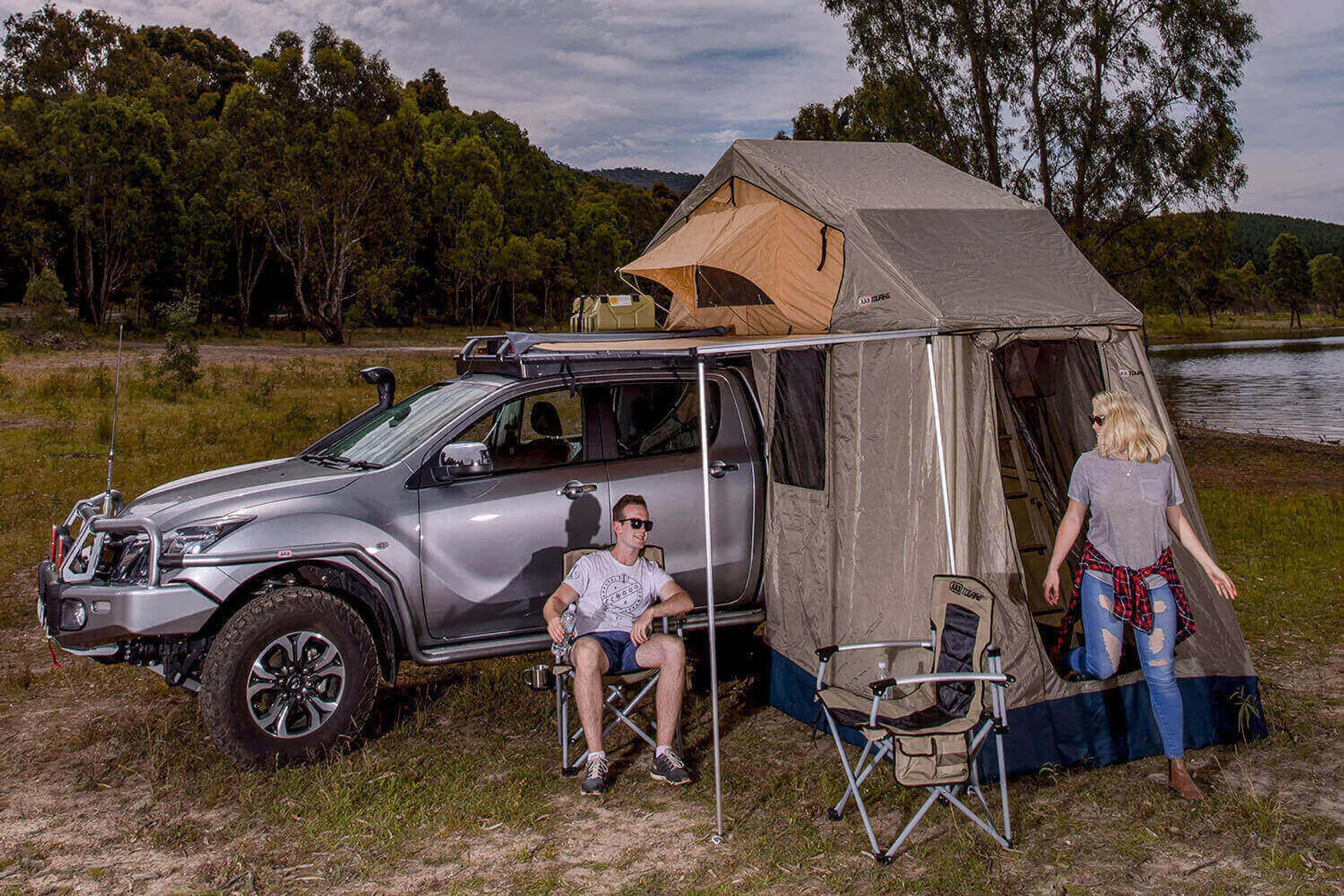 ARB Simpson III Rooftop Tent with Annex 803804 - Image 5