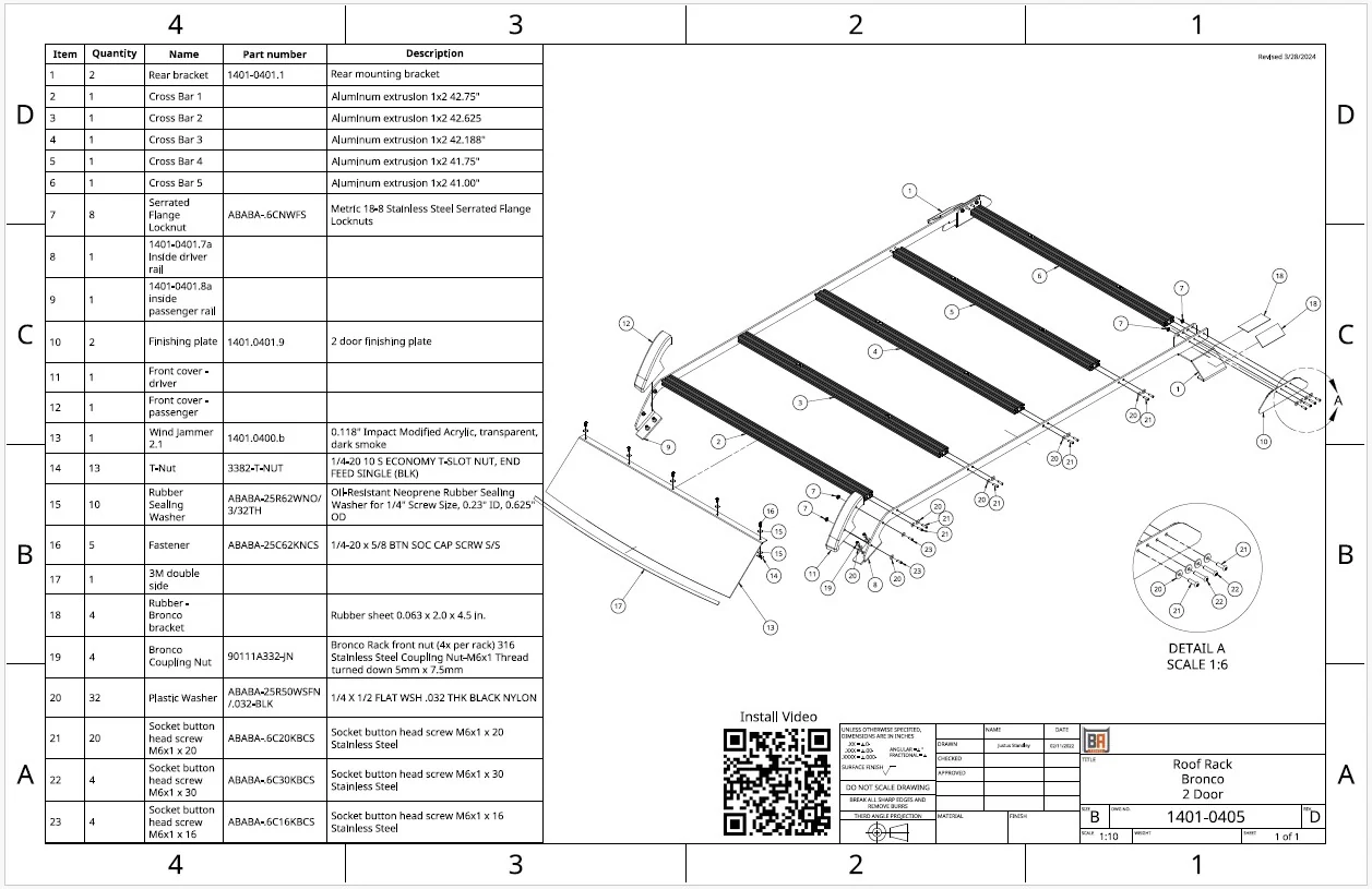 Badass Tents Ford Bronco Hard-Top 2-Door Roof Rack - Image 10