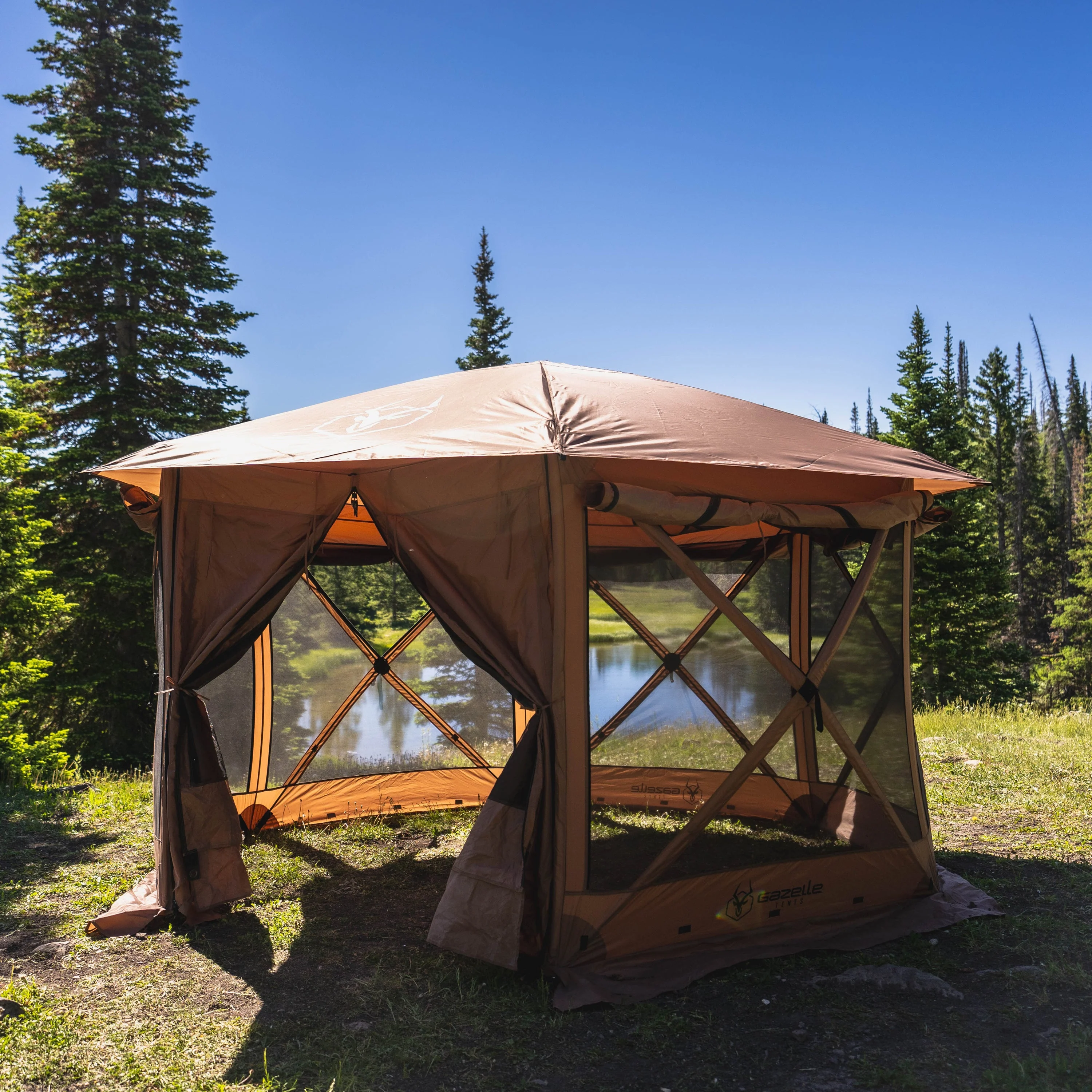 Gazelle G6 Cool 6-Sided Portable Gazebo - Image 4
