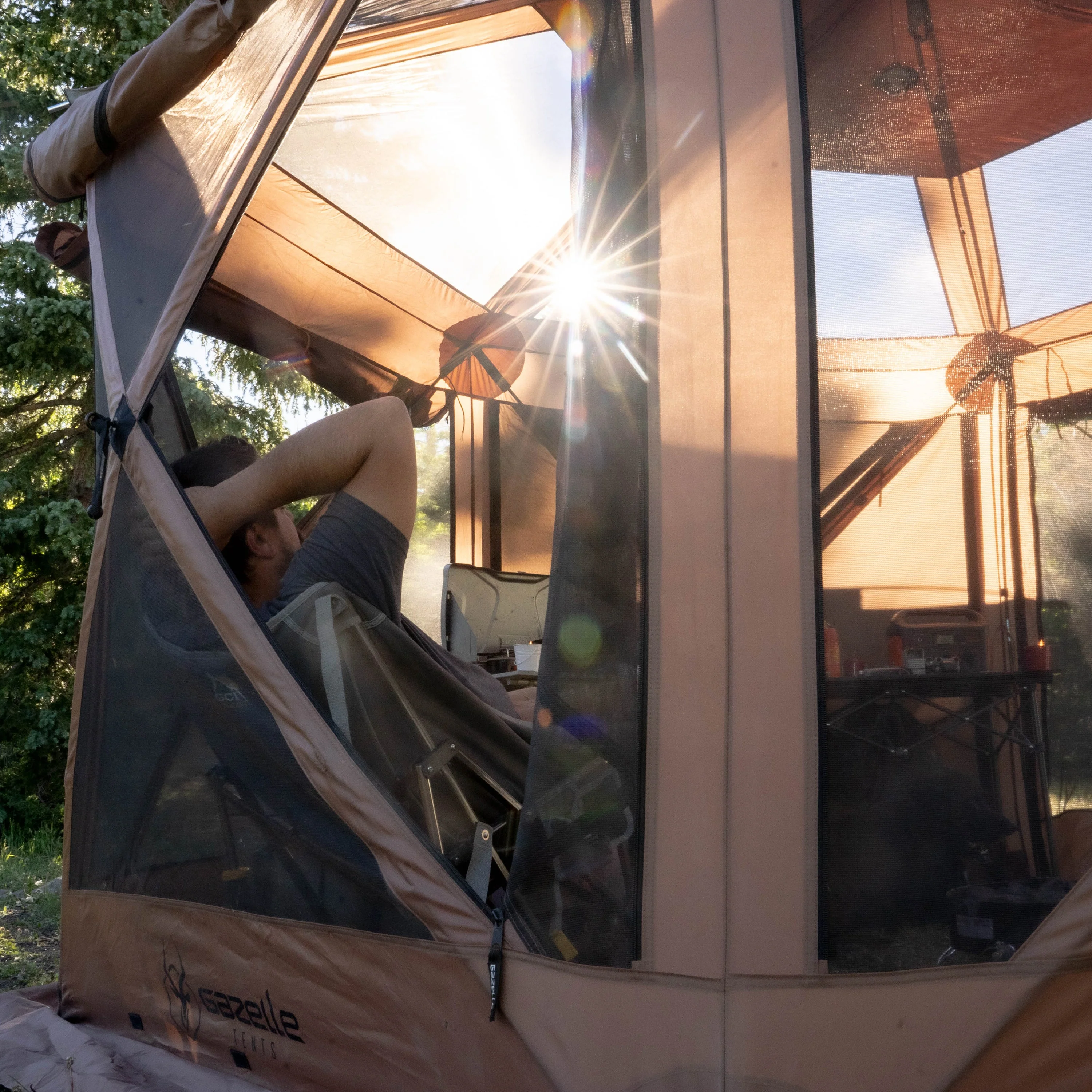 Gazelle G6 Cool 6-Sided Portable Gazebo - Image 8