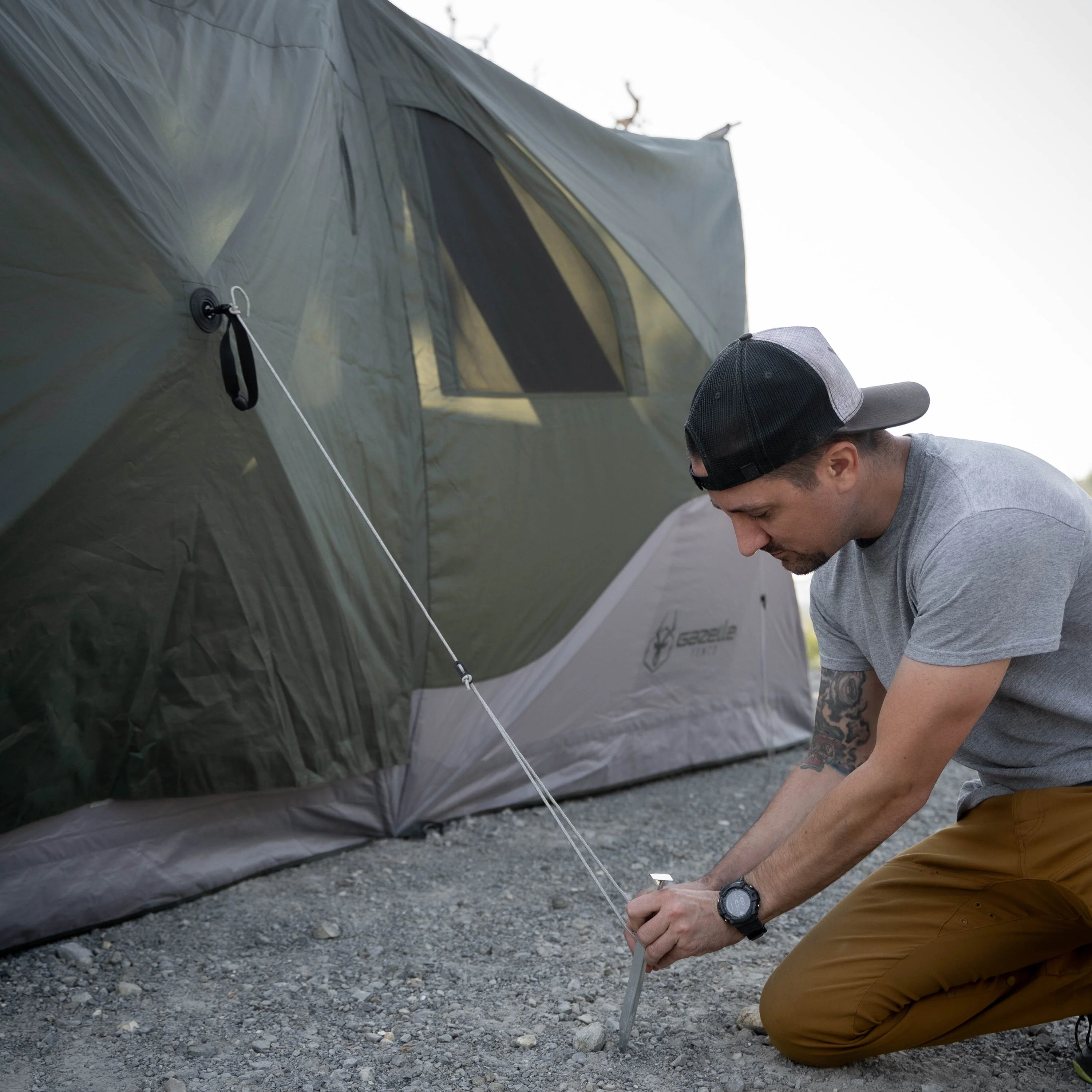Gazelle T4 Tandem Hub Tent - Alpine Green - Image 3
