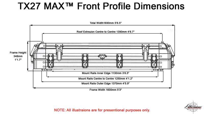 The Bush Company TX27 MAX Hardshell Rooftop Tent - Image 7