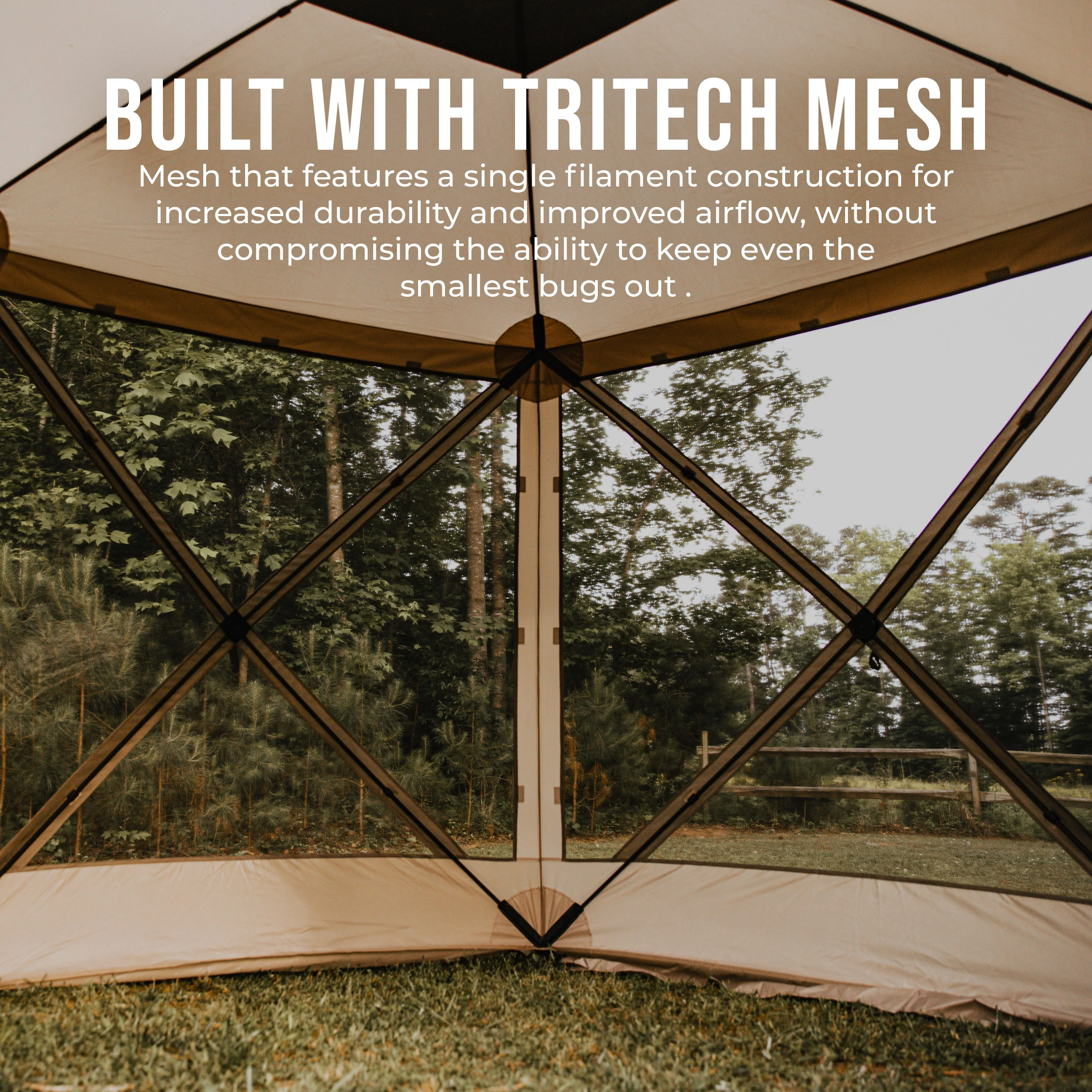 Gazelle G6 6-Sided Portable Gazebo with TriTech Mesh - Image 3