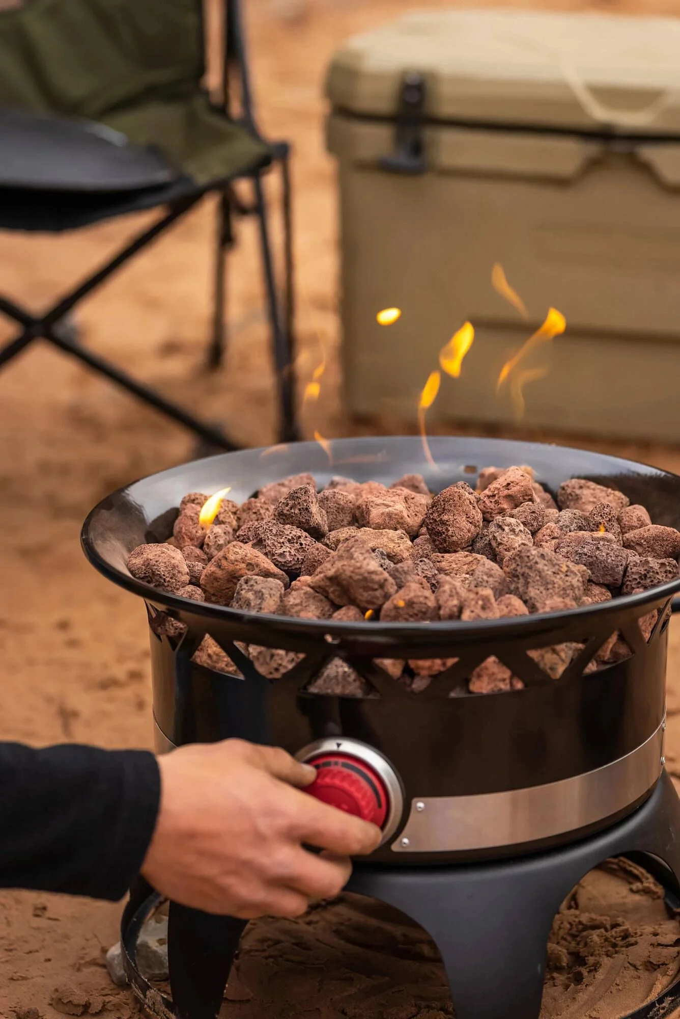 Chef Camp GF18D Portable Propane Fire Pit - Image 3