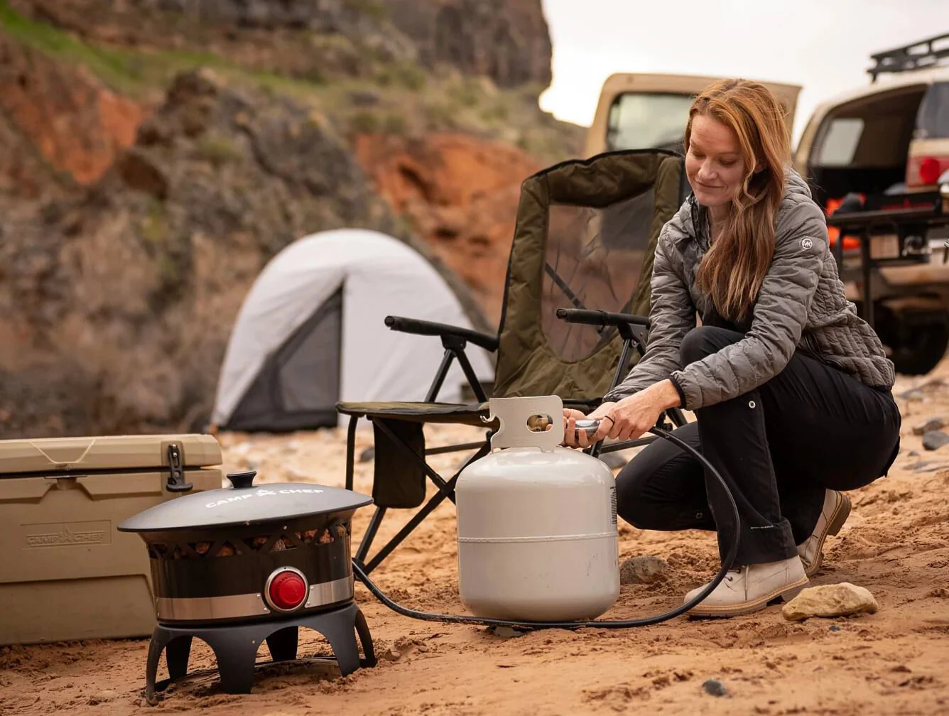 Chef Camp GF18D Portable Propane Fire Pit - Image 5