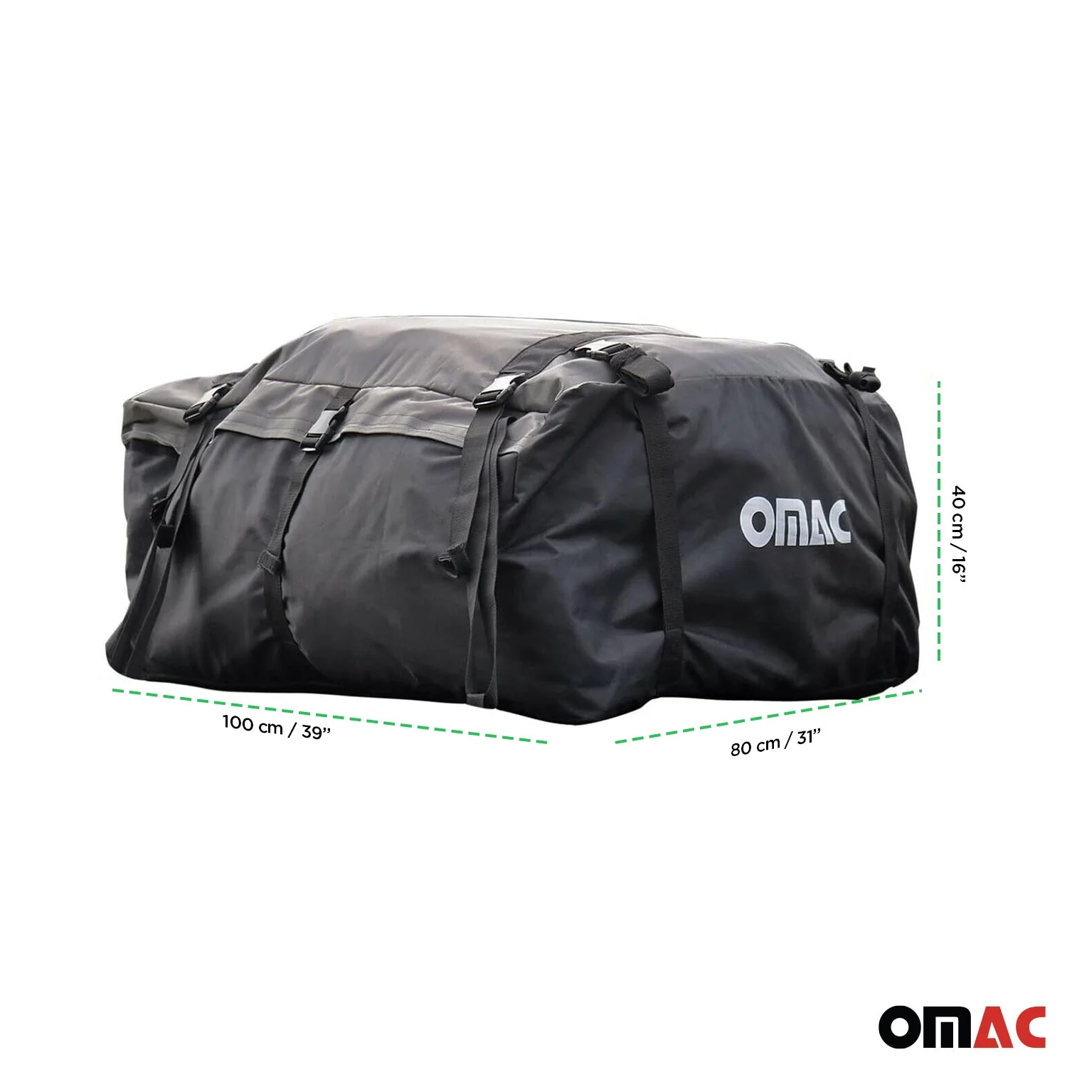 Roof Cargo Bag 17.6 Cubic Feet Black - Image 3