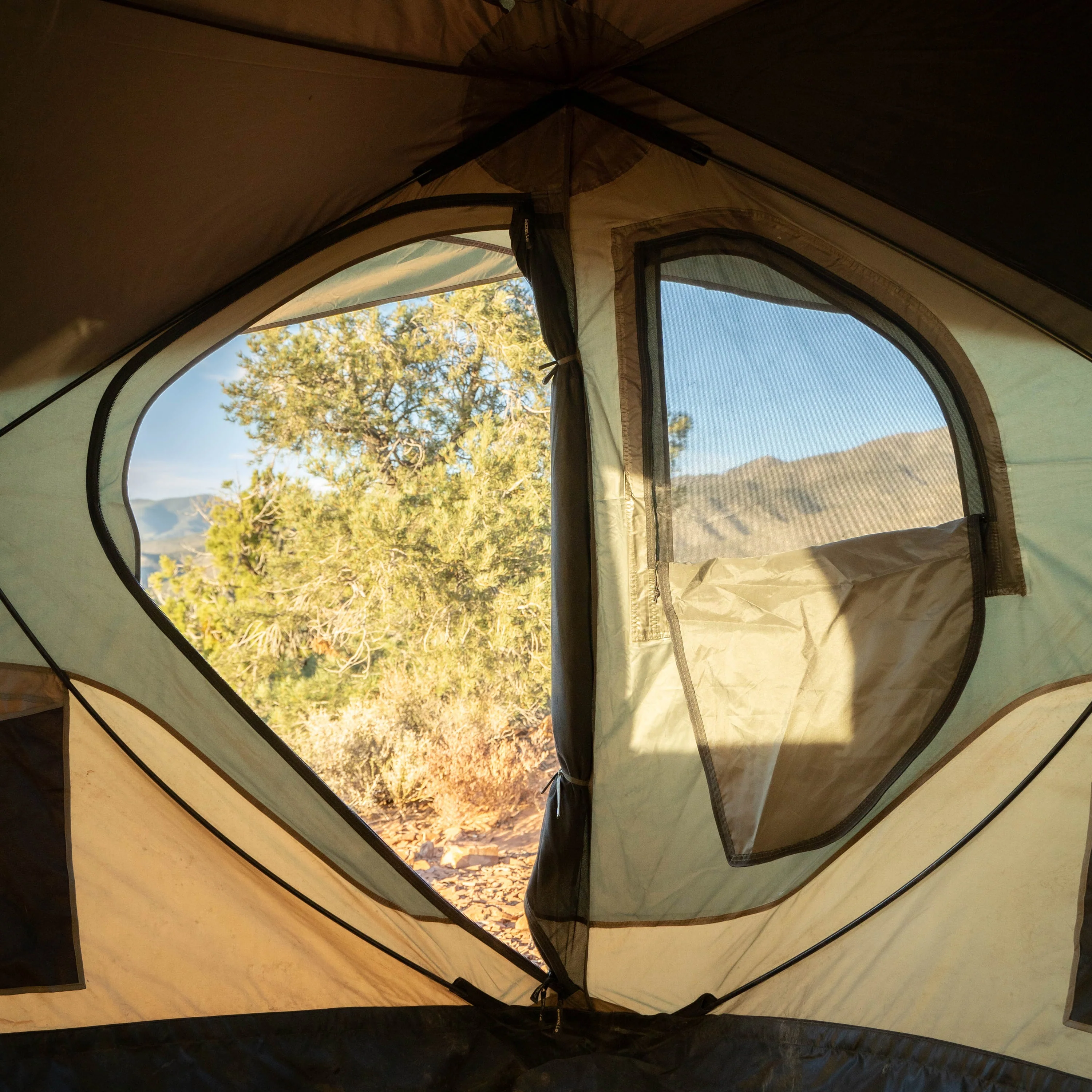 Gazelle T4 Hub Tent Overland Edition - Alpine Green - Image 9