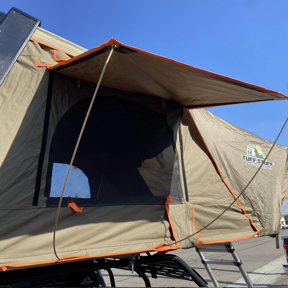 Tuff Stuff Overland Alpha II Hardshell Rooftop Tent, Black, 2 Person - Image 11