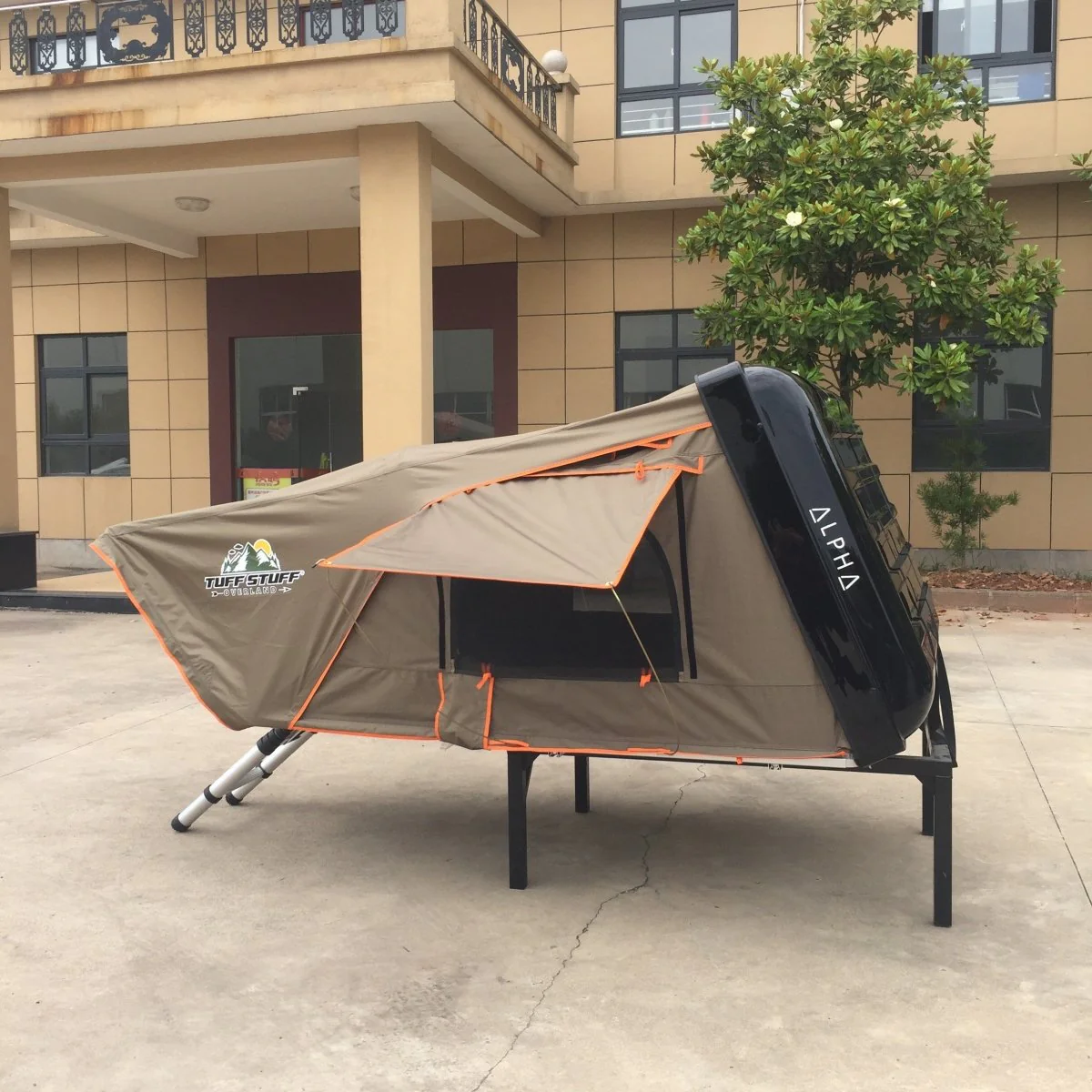Tuff Stuff Overland Alpha II Hardshell Rooftop Tent, Black, 2 Person - Image 15