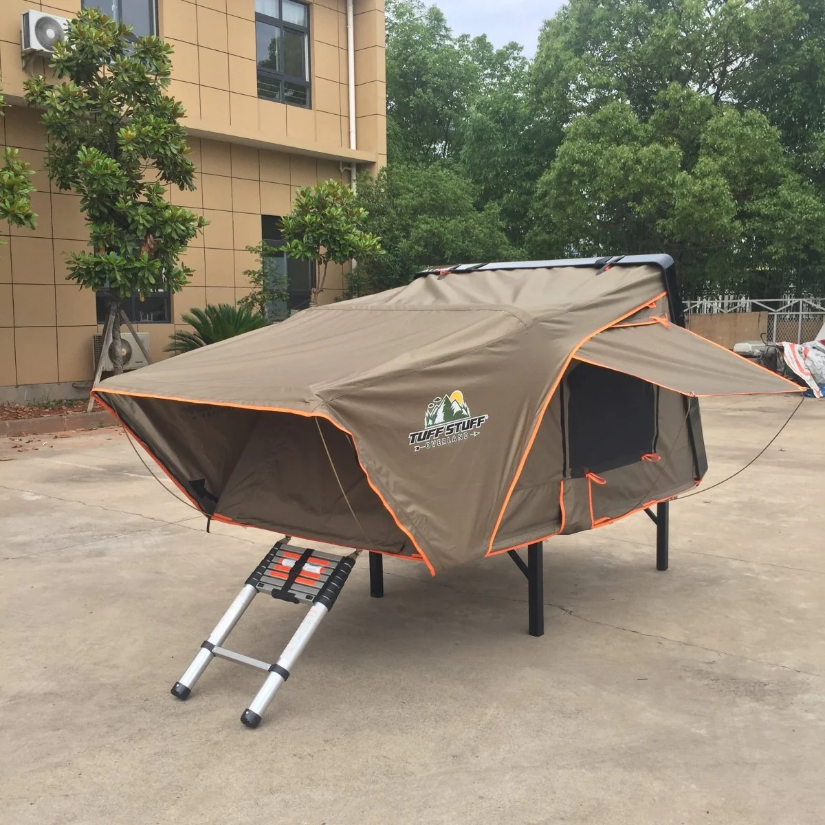 Tuff Stuff Overland Alpha II Hardshell Rooftop Tent, Black, 2 Person - Image 16