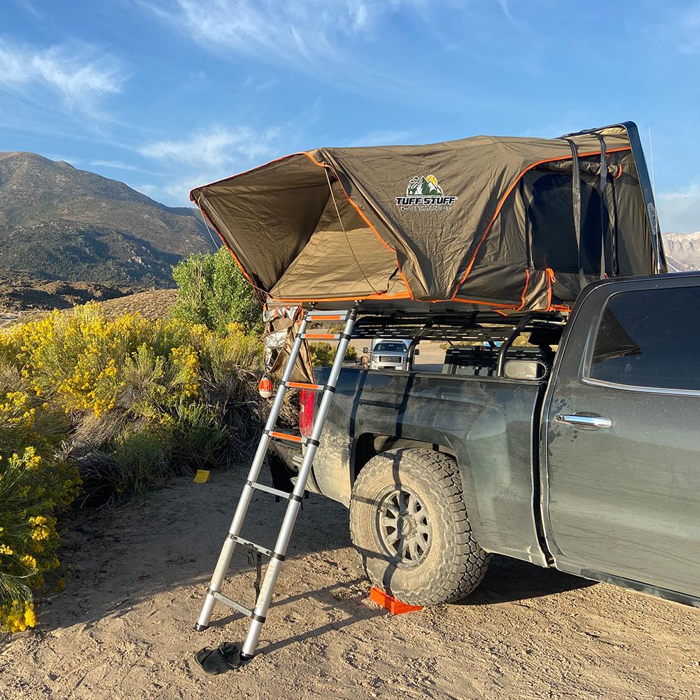 Tuff Stuff Overland Alpha II Hardshell Rooftop Tent, Black, 2 Person - Image 6