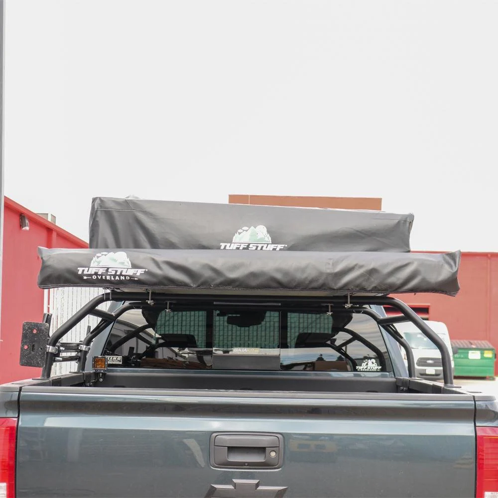 Tuff Stuff Overland Roof Top Tent Truck Bed Rack, Adjustable, Powder Coated 40" - Image 4