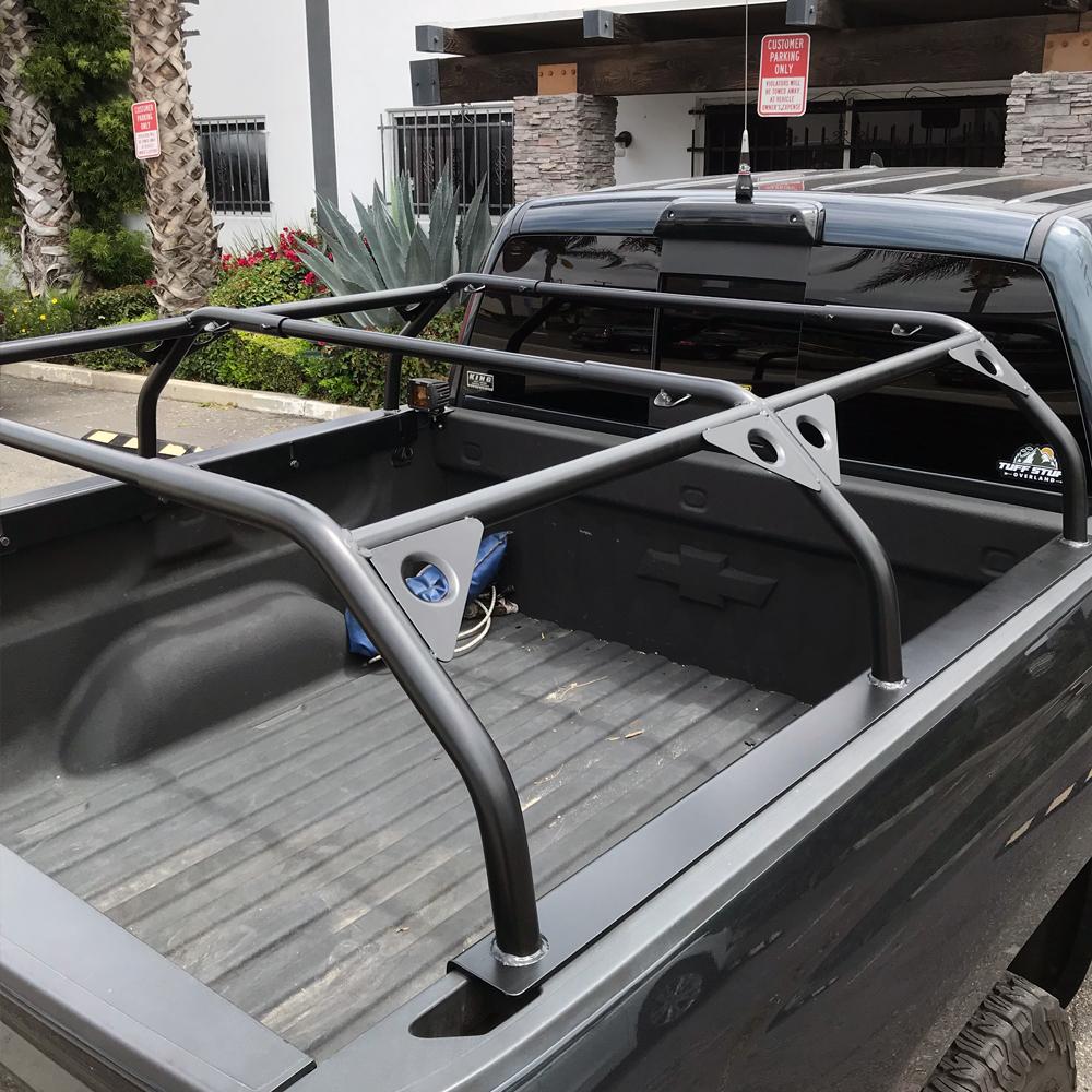 Tuff Stuff Overland Roof Top Tent Truck Bed Rack, Adjustable, Powder Coated 51" - Image 10